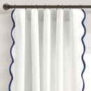 Scalloped Edge Light Filtering Window Curtain Panels Pair - Real Life Co