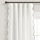 Scalloped Edge Light Filtering Window Curtain Panels Pair - Real Life Co