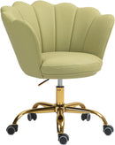 Seashell Back Swivel Vanity Desk Chair - Real Life Co