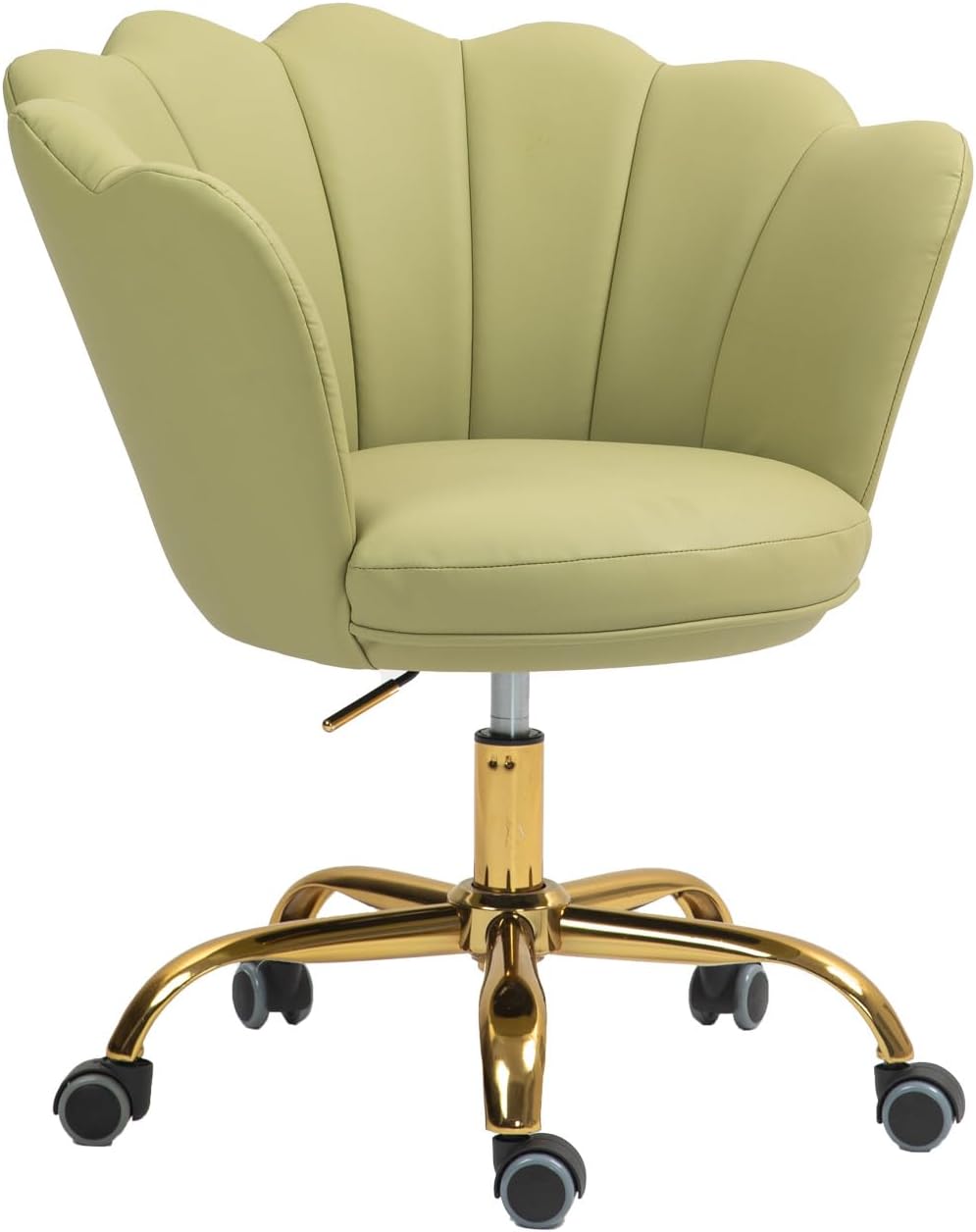 Seashell Back Swivel Vanity Desk Chair - Real Life Co