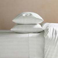 Stripes Classic Percale Sheet Set - Real Life Co