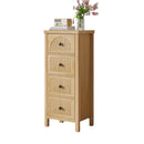 Tall nightstand with 4 Fluted Drawers - Real Life Co
