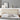 Tufted Twin Fabric and Wood Headboard in Walnut Beige - Real Life Co