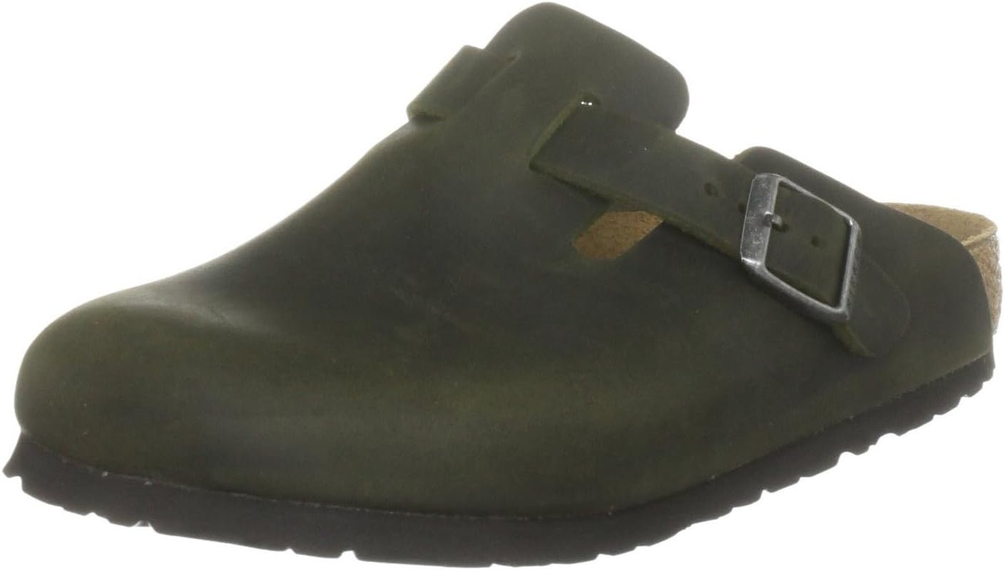Unisex Adult Boston Super Grip Leather Clogs - Real Life Co.