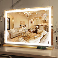 Vanity Mirror with Lights with 3 Color Dimmable LED Lighting - Real Life Co