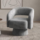 Velvet, Swivel Barrel Chair - Real Life Co