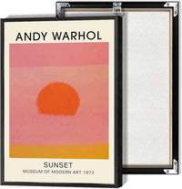 Vintage Andy Warhol Posters Abstract Sunset - Real Life Co