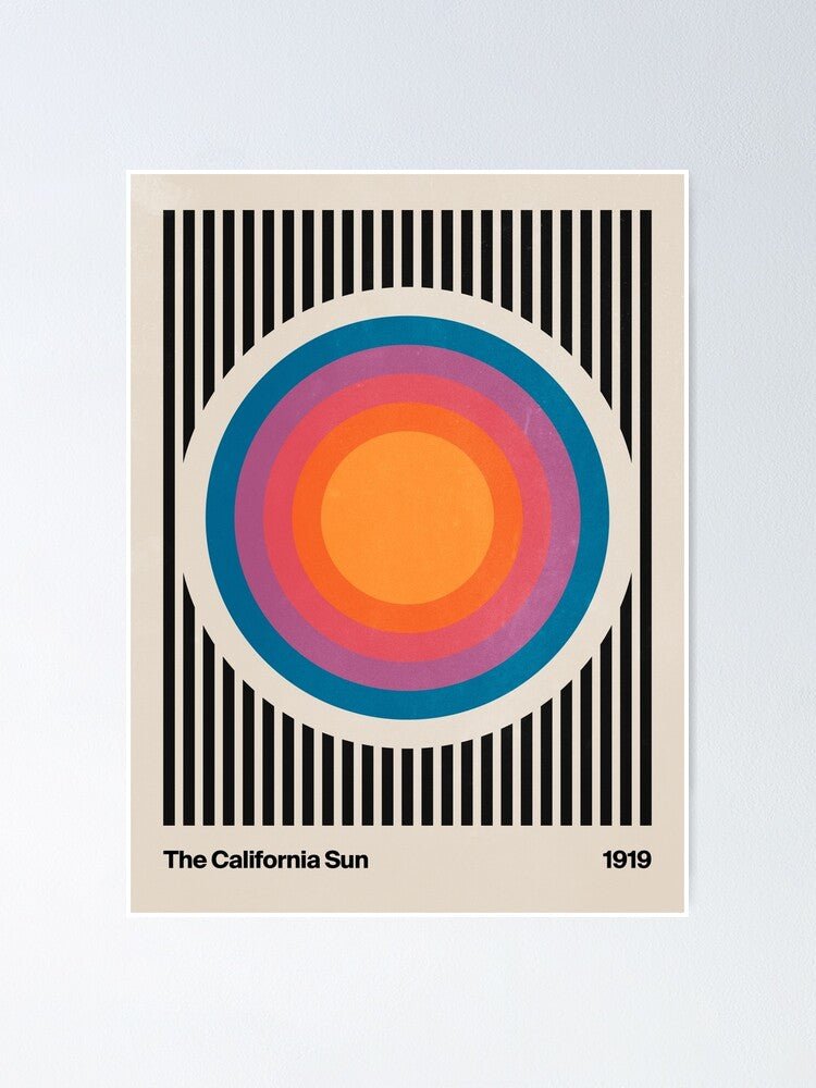 Vintage California Sun Poster