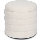 Violet Round Storage Ottoman - Real Life Co