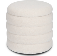 Violet Round Storage Ottoman - Real Life Co