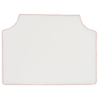 White with Blush Pipe Headboard - Real Life Co