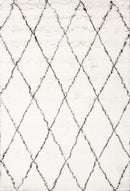 Wool Moroccan Shag Rug | Ivory - Real Life Co