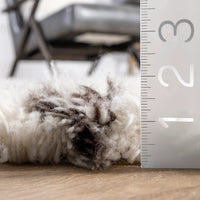 Wool Moroccan Shag Rug | Ivory - Real Life Co