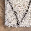 Wool Moroccan Shag Rug | Ivory - Real Life Co