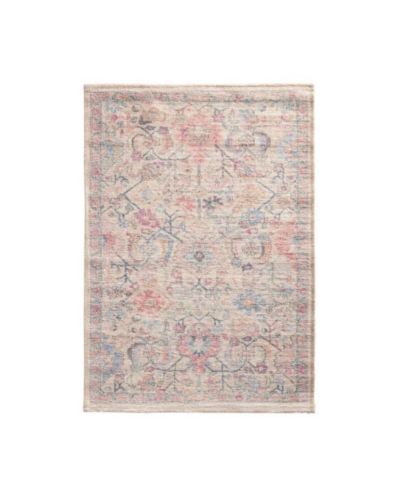 Kora Multicolor Floral Traditional Style Washable Area Rug World Market