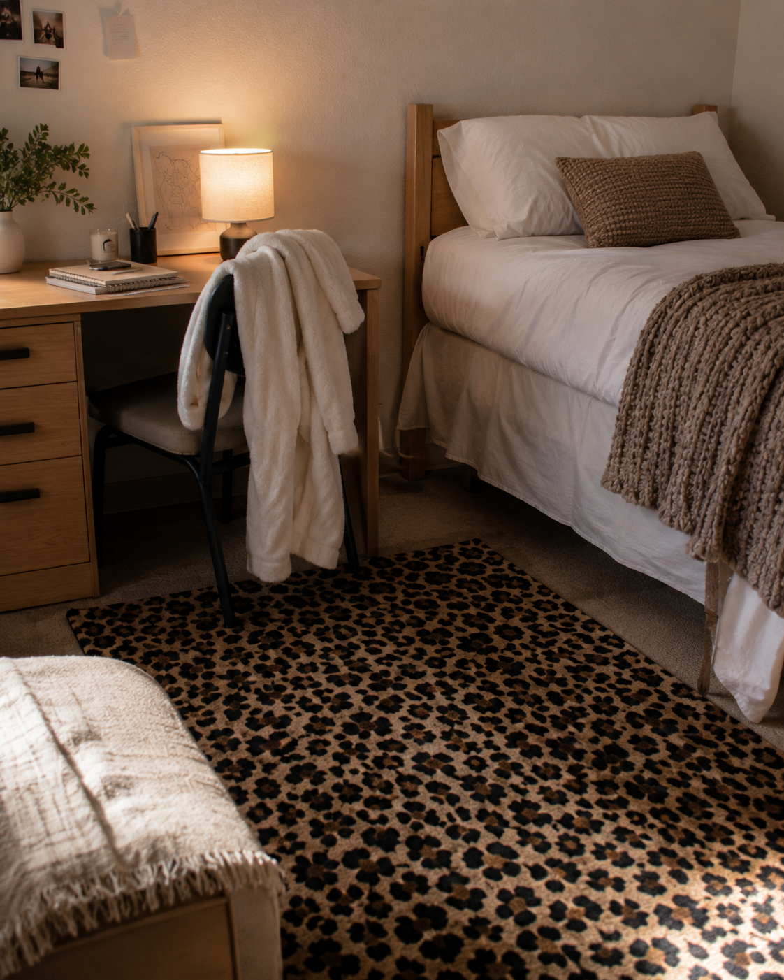 Leopard Is Not a Trend. It's a Neutral. Here's How to Use It in Your Dorm or Apartment.